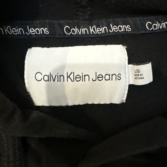 Calvin Klein Hoodie Women’s Large Black Ck Jeans - Picture 4 of 10